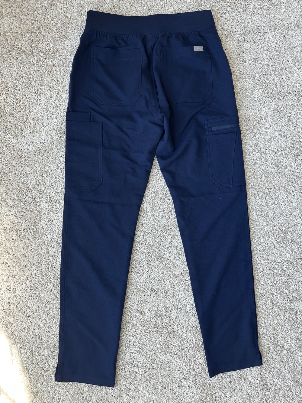 Figs Women's Yola Scrub Bottoms Navy - Yoga Waistband XS - Picture 5 of 5